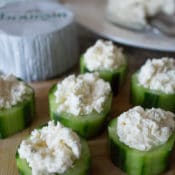 Looking for a quick and easy hors d'oeuvre? This 5 minute appetizer recipe for Cucumber and Pepper Cups is sure to impress your guests. It pairs crisp vegetables with creamy cheese for the perfect bite!