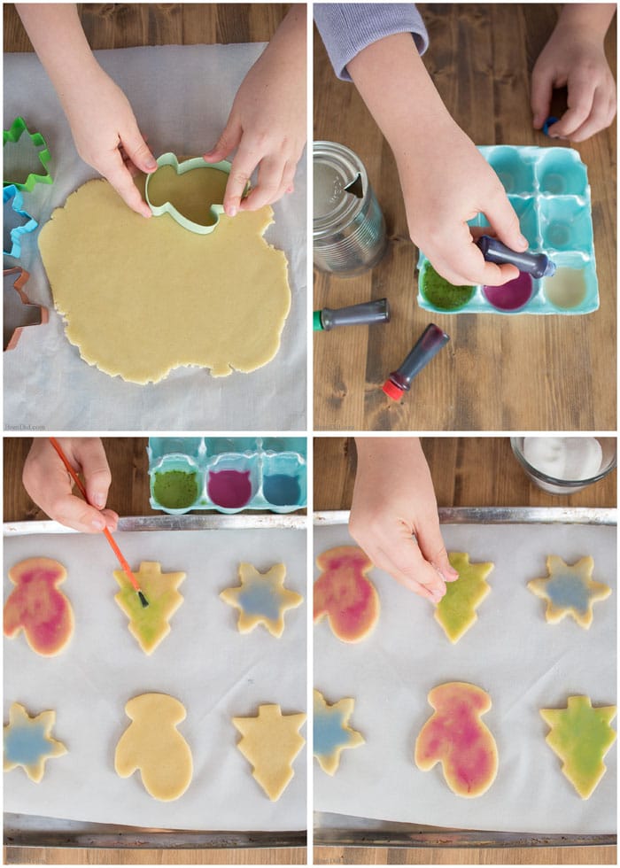 Learn the easy cookie decorating technique that uses less sugar and makes decorating holiday treats with kids fun!