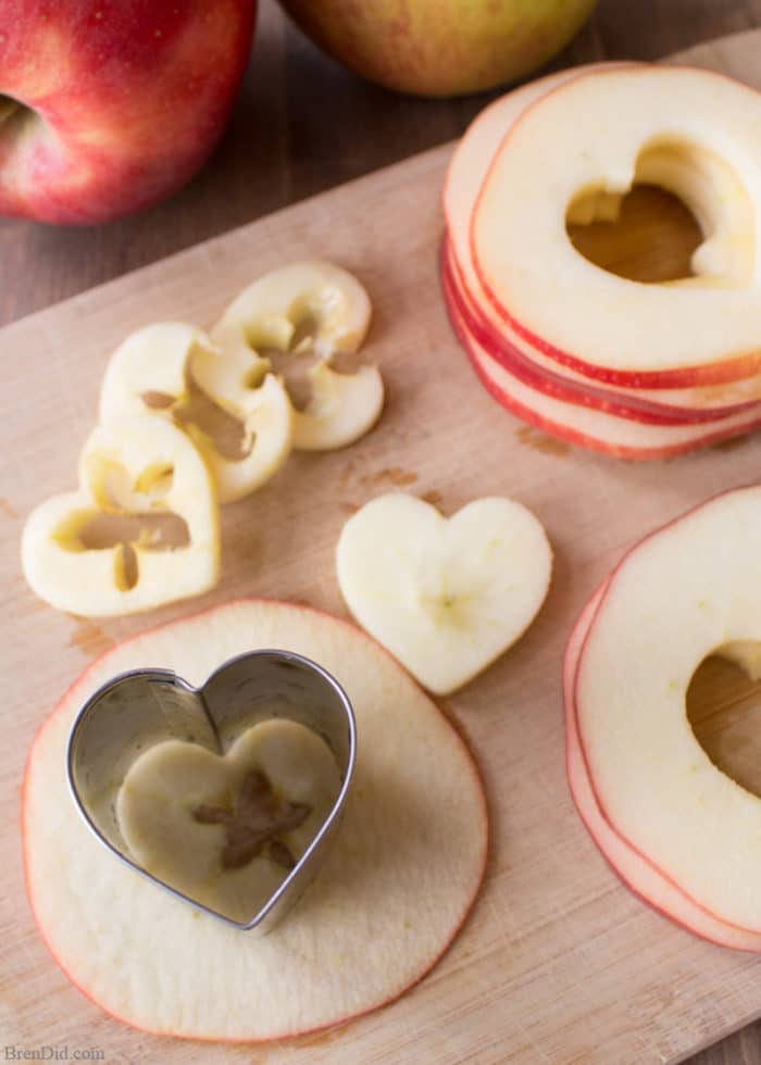 Healthy Oven Baked Apple Chips, Healthy snacks for kids, healthy valentine snacks, oven baked apple chips, apple chips