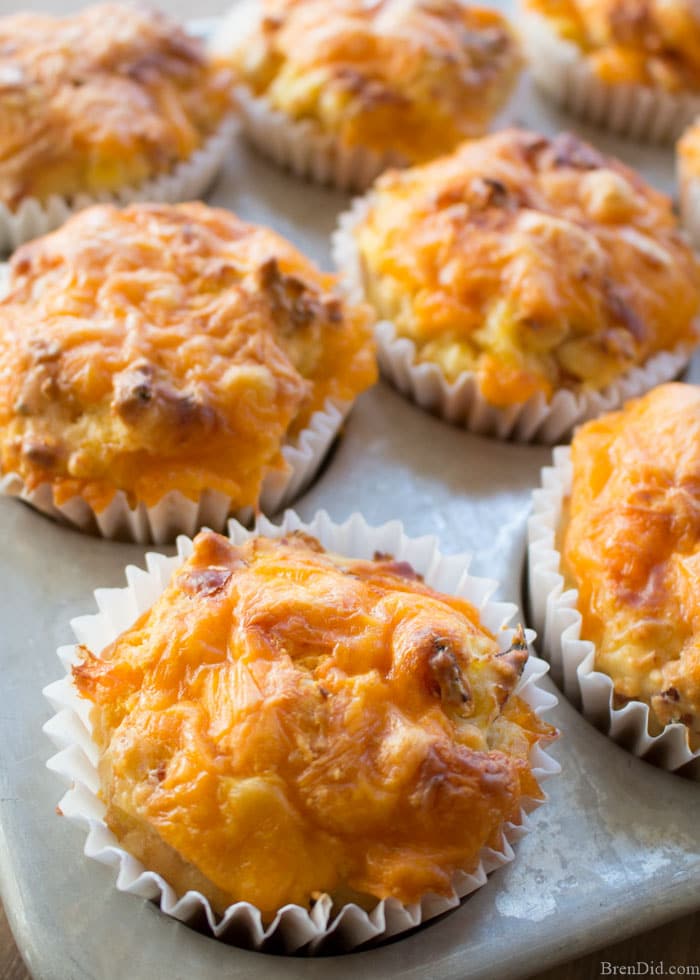 These easy breakfast muffins taste like ham, egg, and cheese biscuits. They are perfect for busy morning when you don't have time to cook but want to serve a hot, homemade meal. 