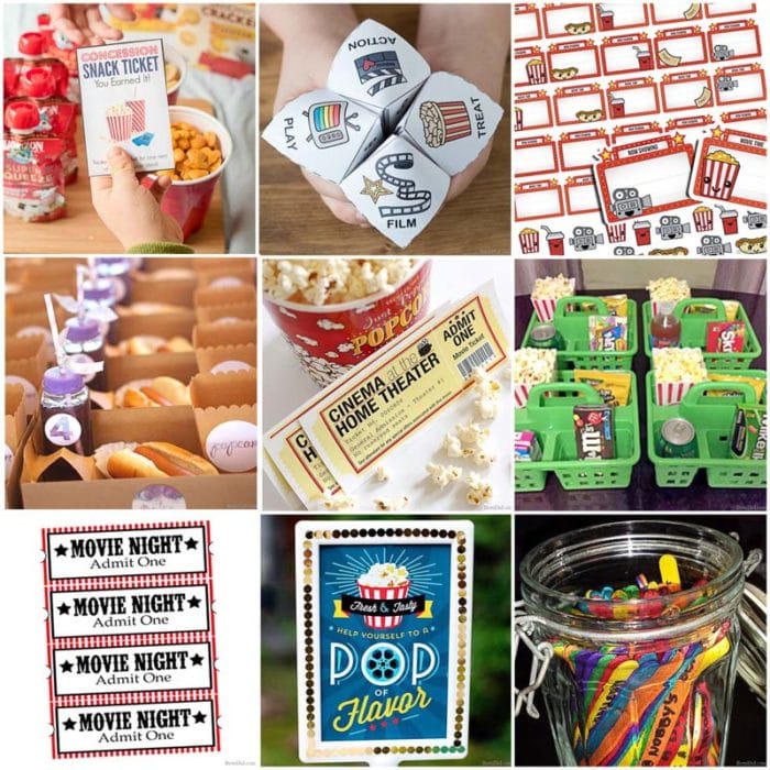 Kara's Party Ideas Movie Night Party with FREE Printables