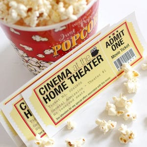 Family movie night ticket