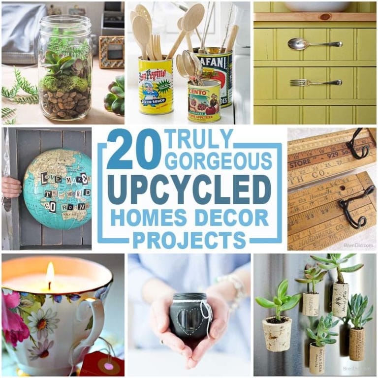 20 Upcycled Home Décor Items To Make and Love