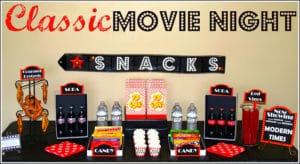 Family movie night concessions