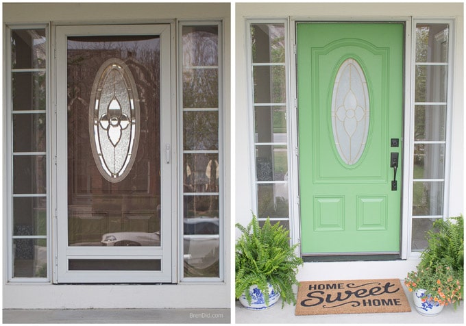 Front Door Painting For Instant Curb Appeal Before And