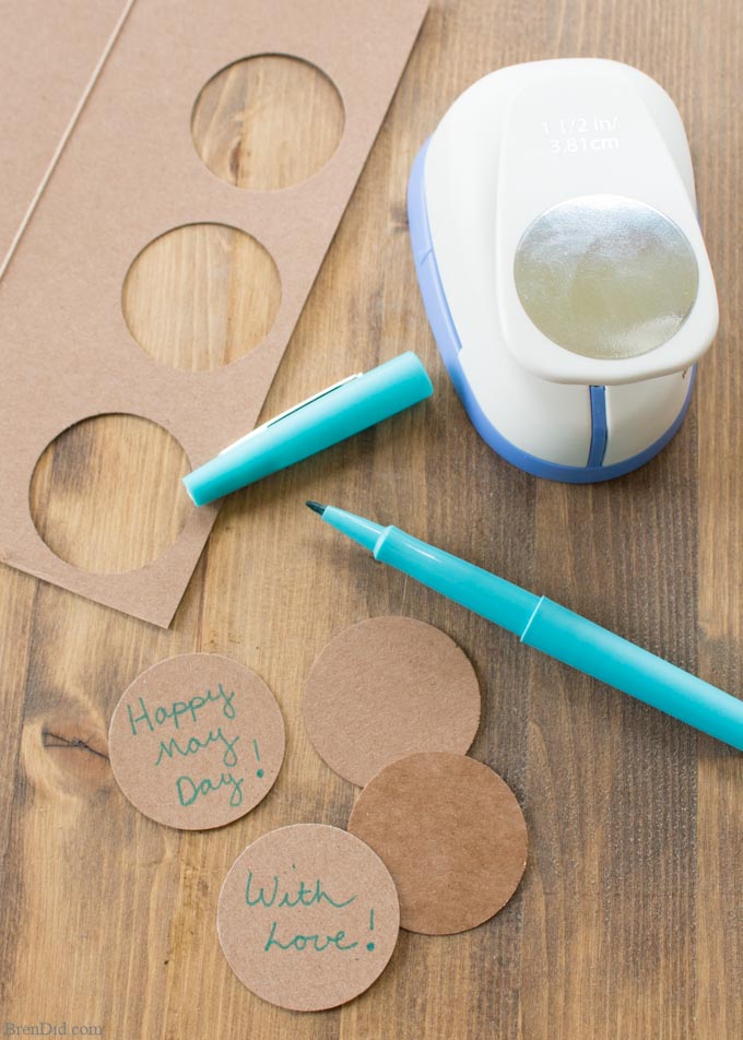 cardboard gift tags with market