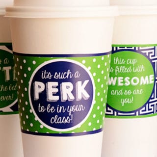 It’s a Perk Coffee Cup Wrappers