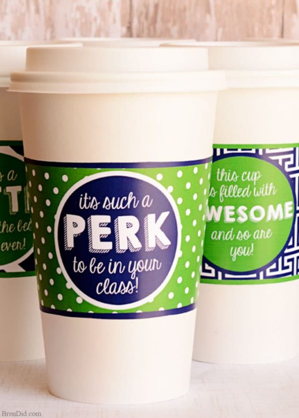 10 Free Printable Coffee Gifts for Teacher Appreciation