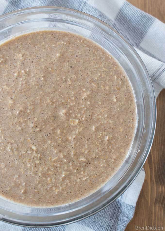 Healthy Oatmeal Muffins batter in bowl