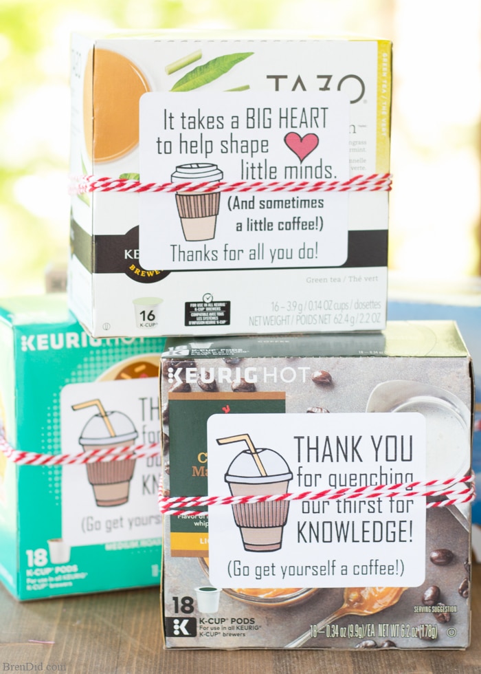 10 Free Printable Coffee Gifts For Teacher Appreciation