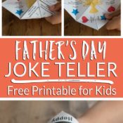 Free printable Father's Day Joke Teller Pin
