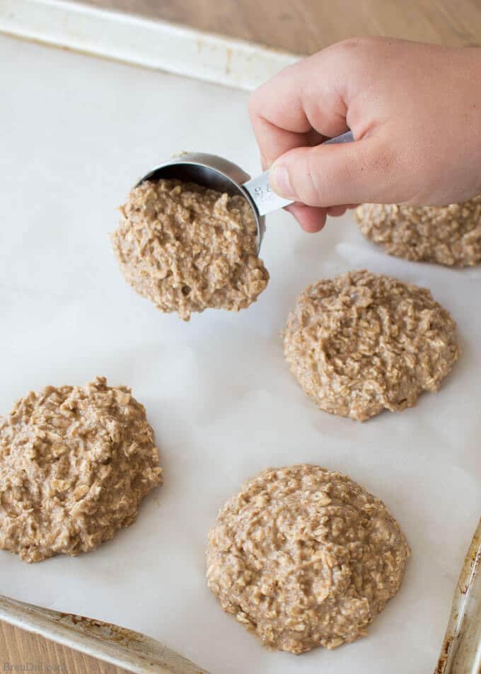 Healthy Cookies on cookie sheet