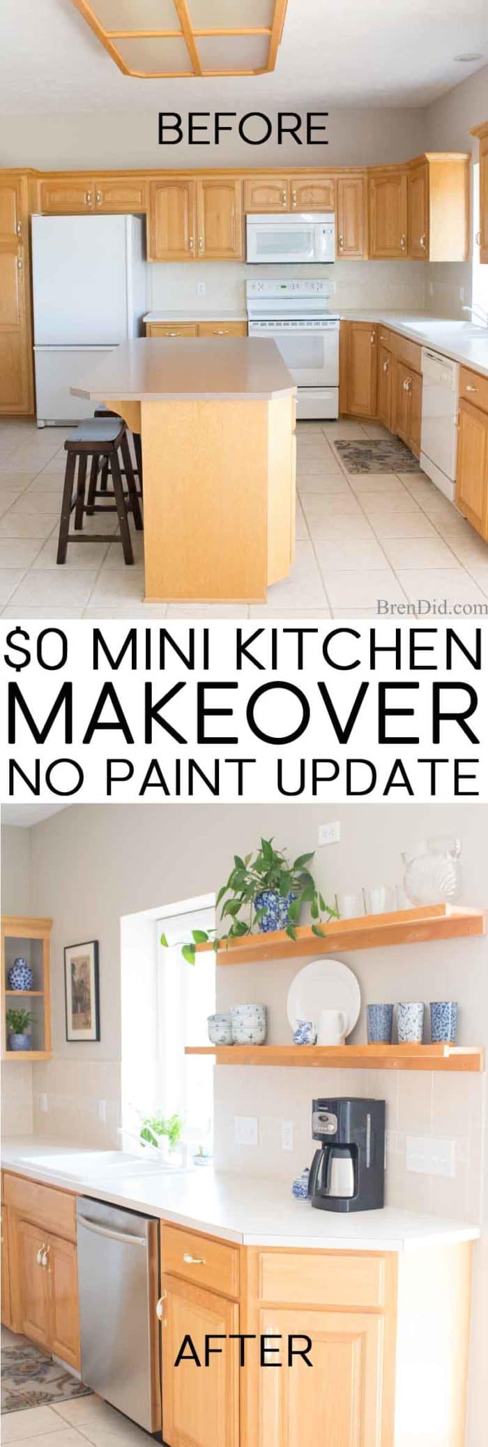 The Amazing $10 Mini Kitchen Makeover - Bren Did