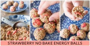 Strawberry Crispy Energy Balls For Kids FB