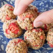 Strawberry Crispy Energy Balls For Kids