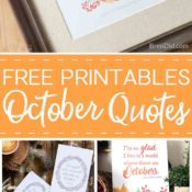 free printable quote I'm so glad I live in a world where there are Octobers Pin
