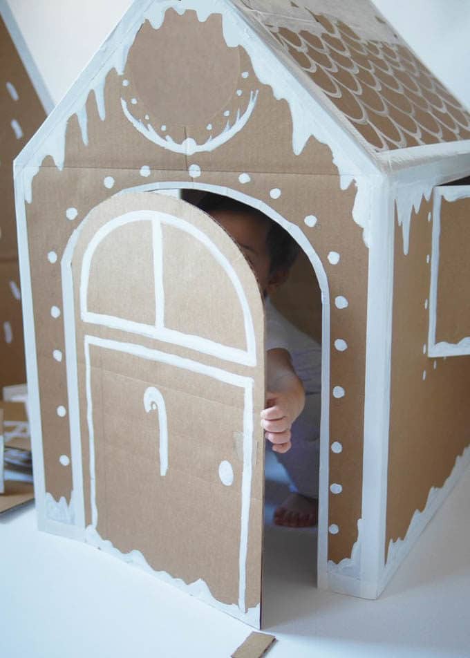 Christmas Decorations in Cardboard Box