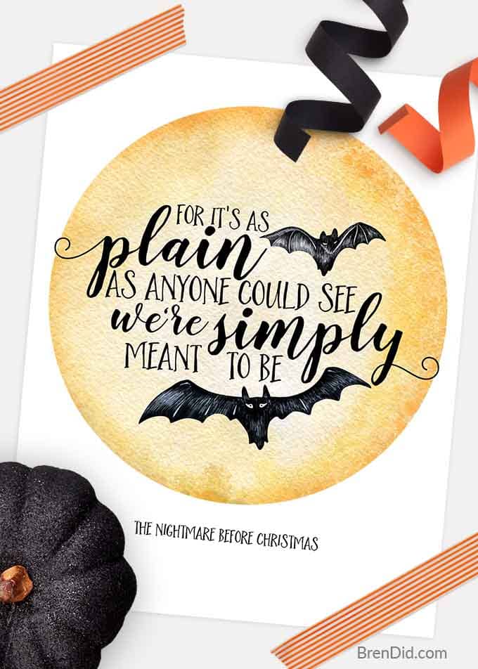 We're Simply Meant to Be Free Printable