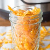 Instant Pot Candied Orange Peel Store in airtight jar