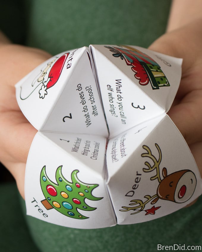 Christmas Joke Teller fortune teller numbers