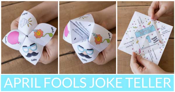 April Fools Day Joke Teller Collage