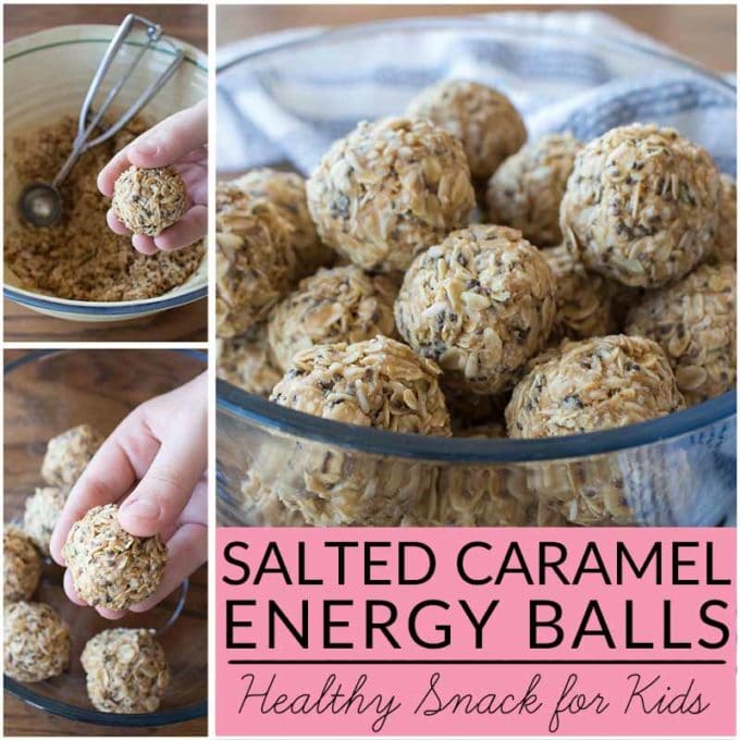 Salted Caramel Energy Balls Collage