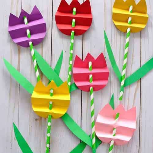 Easy Tissue Paper Flower Craft For Kids - Crafty Morning