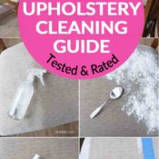 Upholstery cleaning pin