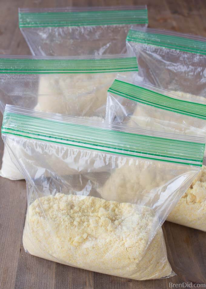 Corn muffin mix in bags