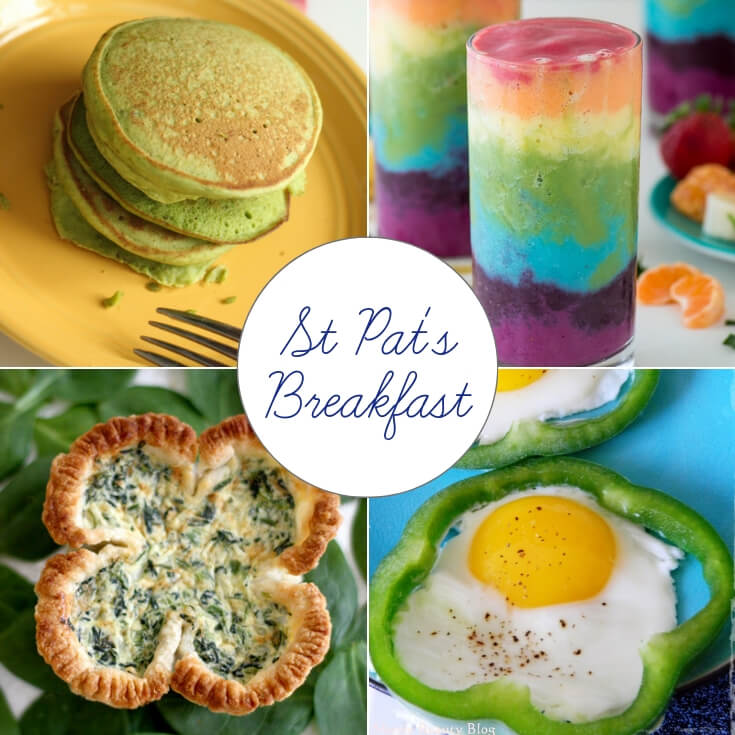 St Patrick’s Day breakfast ideas collage