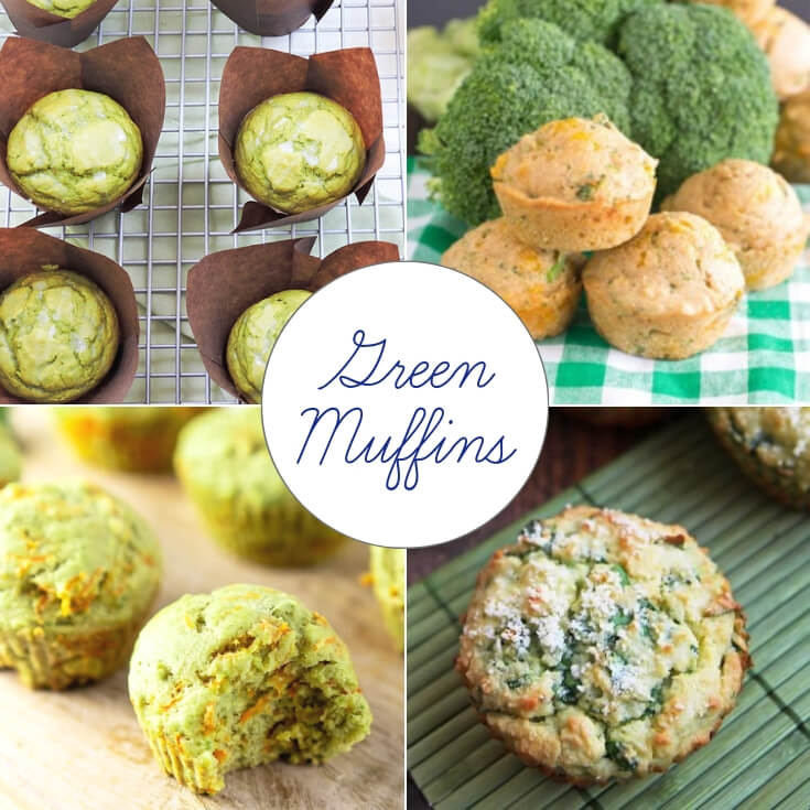 naturally green muffins St Patrick’s Day treats collage