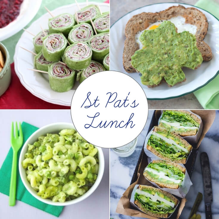 St Patrick’s Day lunch ideas collage