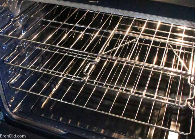 oven with clean racks